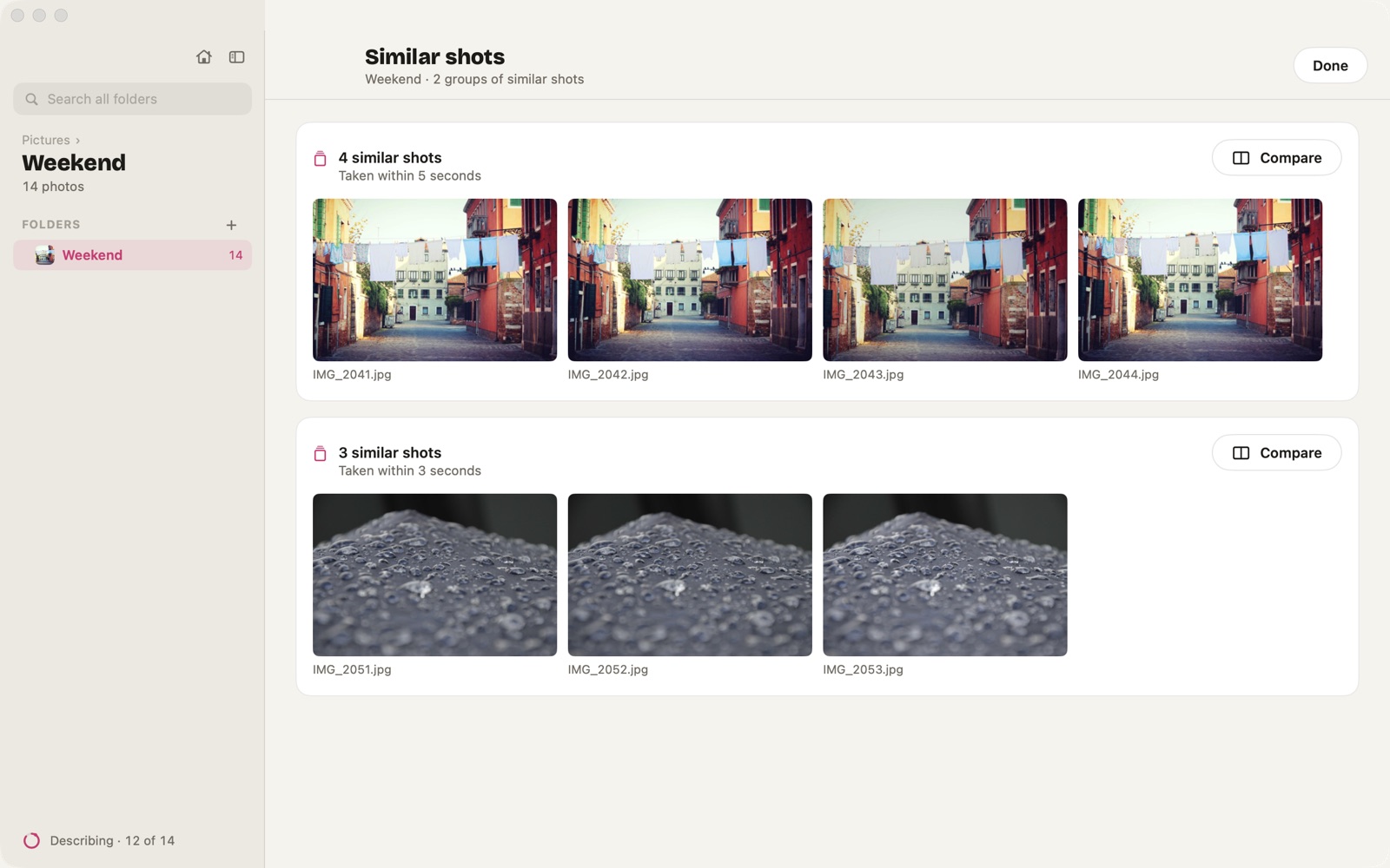 Lumen's Similar shots review: two bursts and a photo saved twice